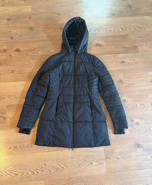 Champion Black Hooded Puffer Parka Jacket, Women's Size Medium